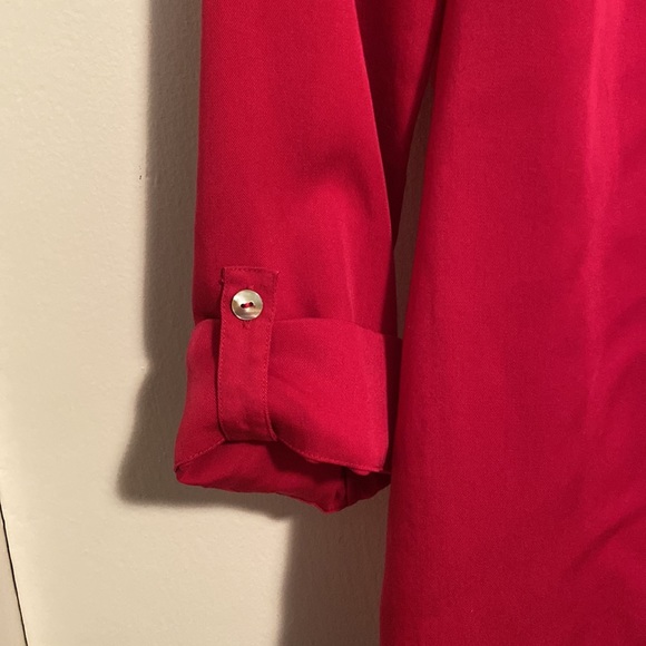 Soft Surroundings Washed Tencel Wrap Tunic Blouse - Picture 3 of 7